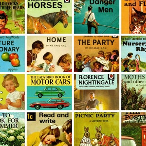 10 Postcards LADYBIRD BOOK COVERS - Postcrossing, Invitations, Journals, Crafts, Bookmarks – Unique gift for fans young and old!