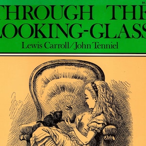 1977 Alice in Wonderland Book Cover Art by John Tenniel