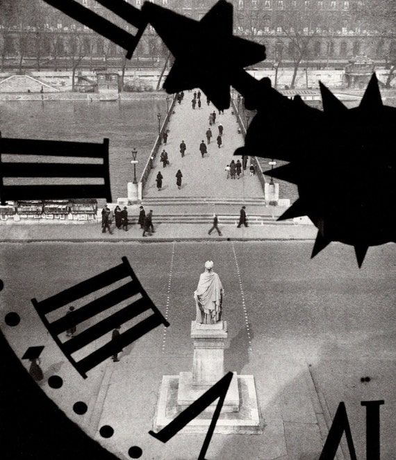 1977 André Kertész Original Vintage Photo Print - Pont Des Arts