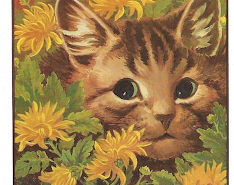 1983 Louis Wain’s “Edwardian Cats” – Original Vintage Print – Cat Lovers – Irresistible – Flamboyant - Unique Gift (13)