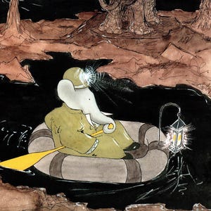 Babar En Avion Poster by Jean De Brunhoff A3 - Etsy