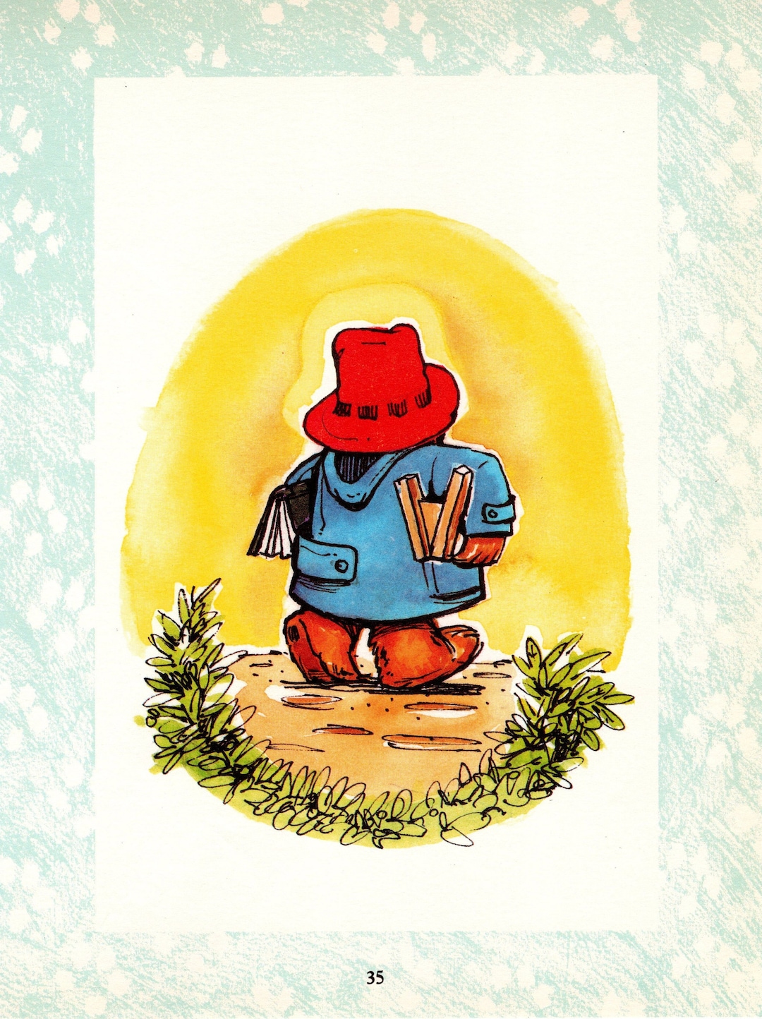 Vintage Paddington Bear Print: Children's Nursery Art - Etsy Canada