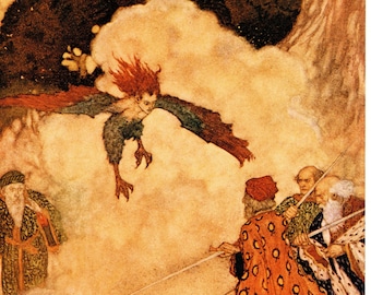 Edmund Dulac 'The Tempest' Vintage Art Print: Shakespeare Fairy Tale