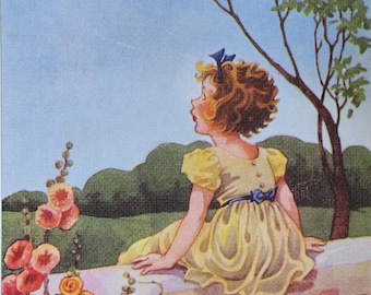 Vintage 'Twinkle Twinkle' Nursery Rhyme Poster: Child's Room Decor
