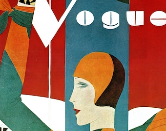 Vogue Magazine Cover Vintage Print by Benito | Fashion Wall Art
