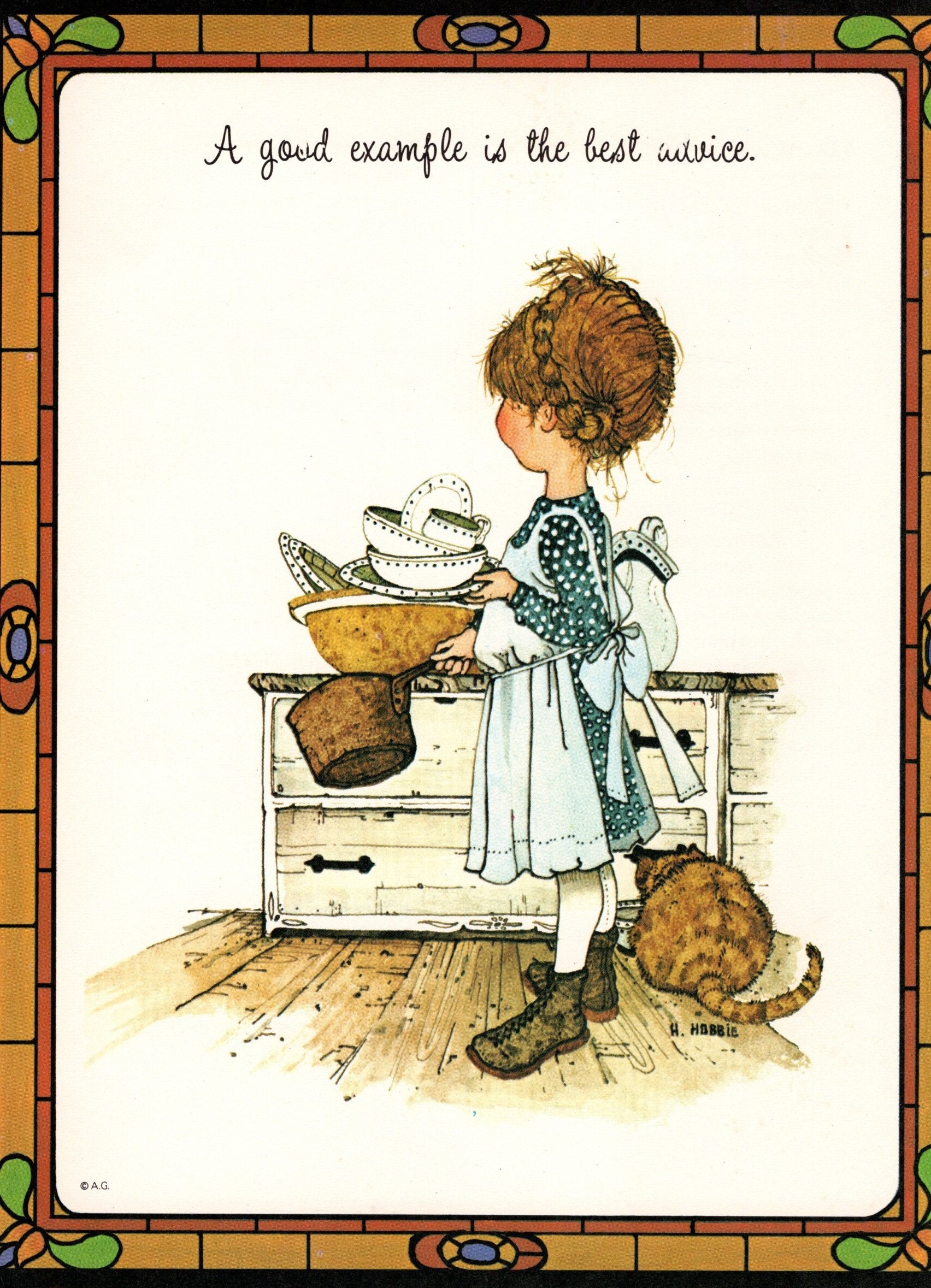 Holly Hobbie 1975 Vintage Print: Nostalgic Children's Wall Art - Etsy