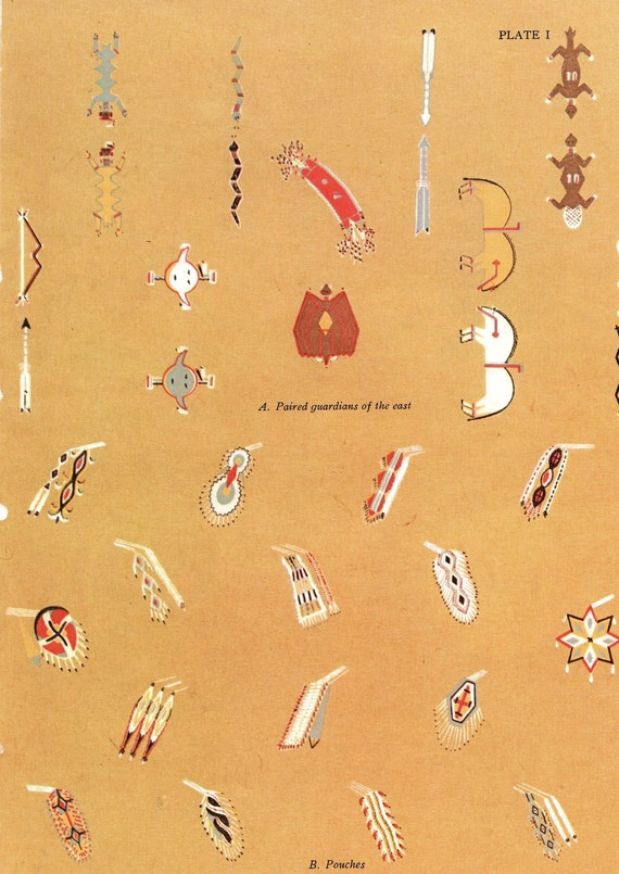 Home & Living Home Décor 7 Navajo Shooting Chant Sandpaintings Original