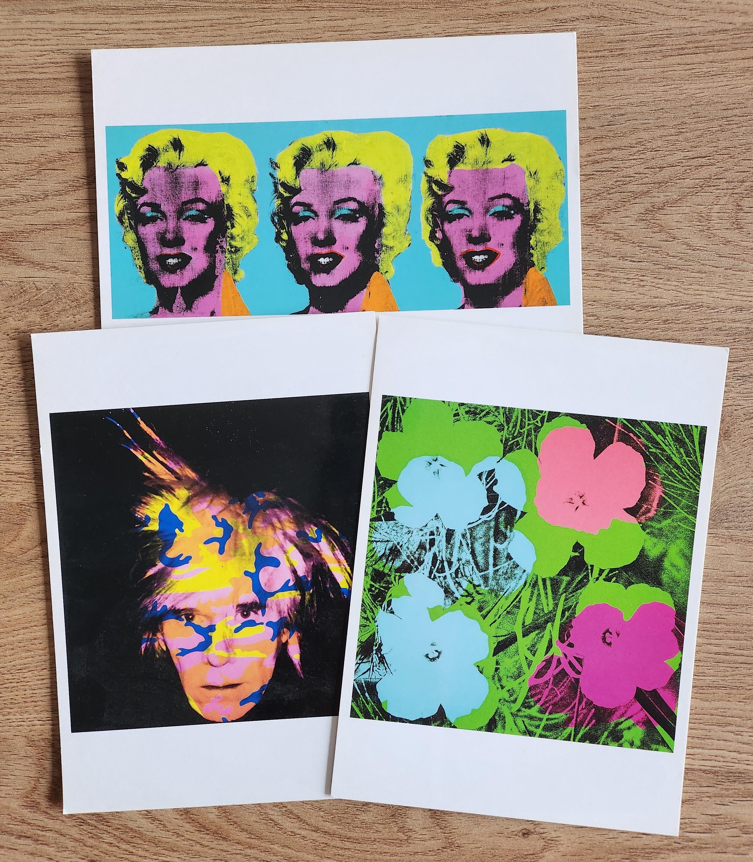 Andy Warhol Postcards: Set of 3, Fine Art Prints - Etsy
