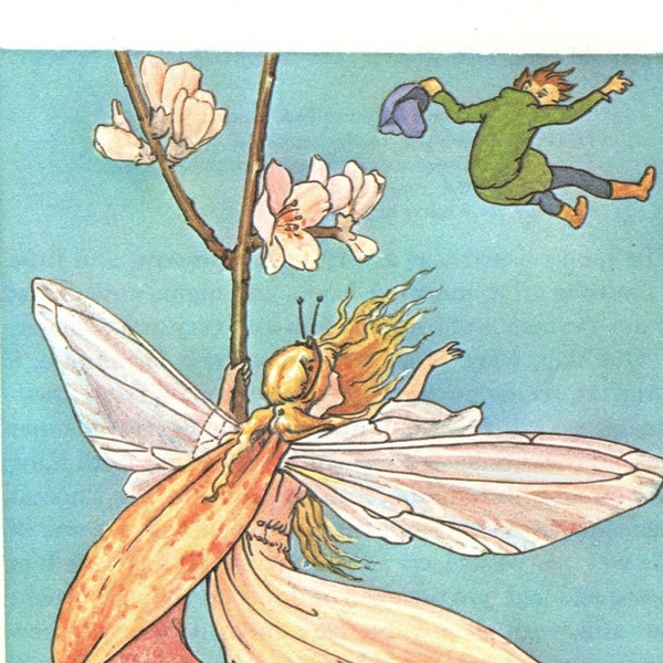 Margaret Tarrant 1984 Original Vintage Print – Nursery Rhymes & Fairy Tales - Tom Thumb – Unique Gift