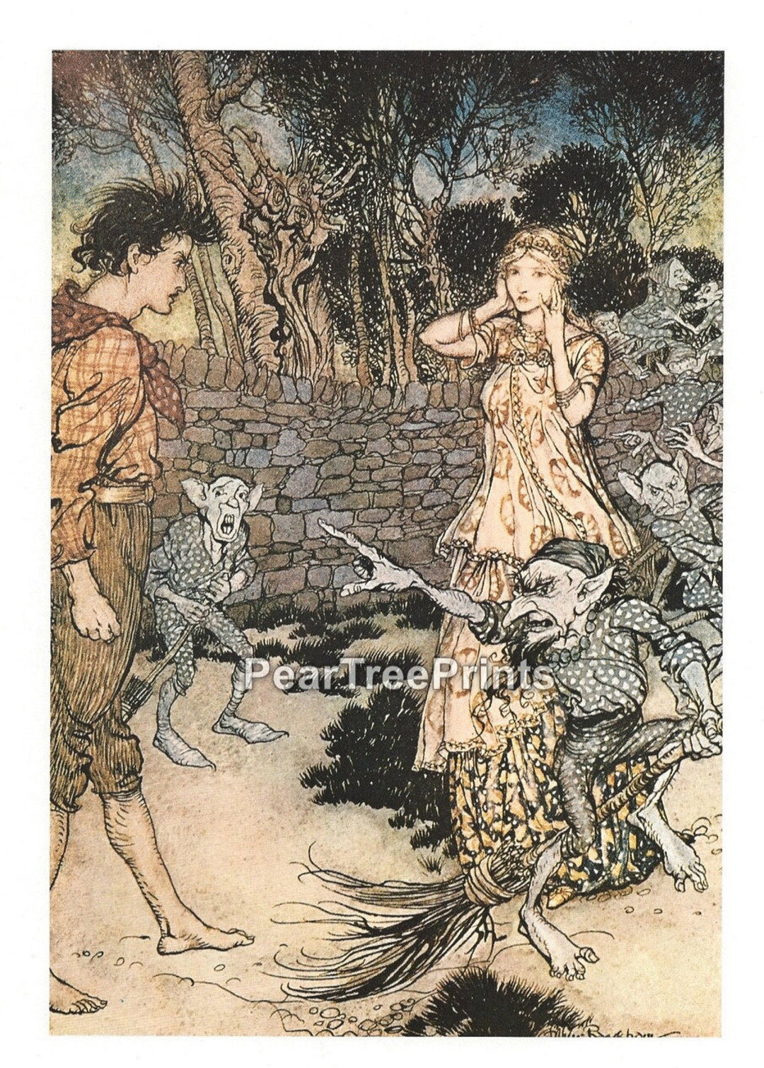 Arthur Rackham Fairy Tale Print: Vintage Fantasy Art (8.5x11.5) - Etsy