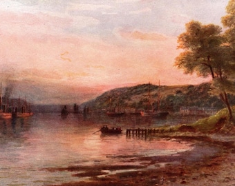 1911 Ferrybank Irland Antiker Druck - Alexander Williams Illustration