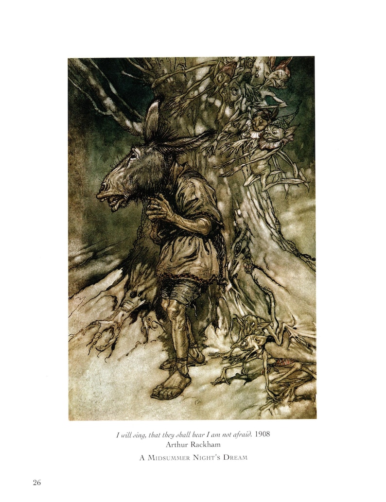 Arthur Rackham Print: Shakespeare's Midsummer Night's Dream Vintage ...