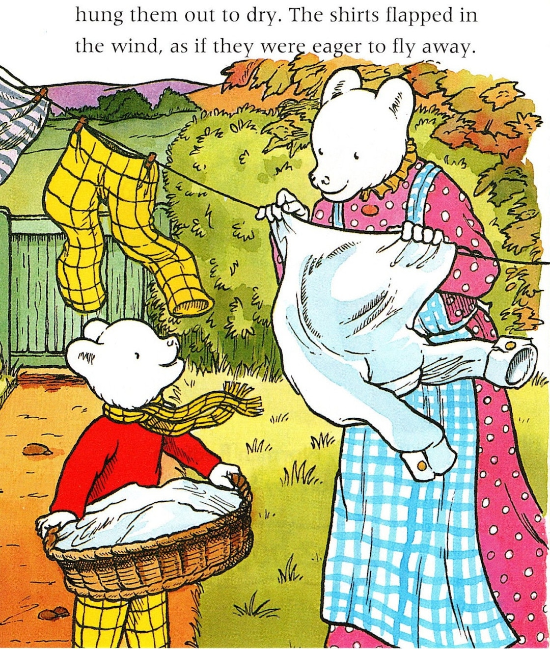 Buy Rupert Bear Print Original Vintage Rupert and the Dizzy Donkey