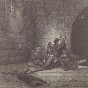 Gustave Doré: Dante&#39;s Inferno Antique Book Plate, 1887