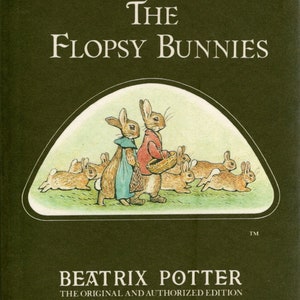 Vintage 1987 Beatrix Potter&#39;s Flopsy Bunnies Book Cover Art