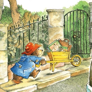 Paddington Bär Original Vintage 2-seitiger Druck - Kinderzimmer Kunst - Geburtstag - Entzückende Kinder Kunst - 2 Größen verfügbar - Einzigartiges Geschenk