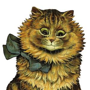 Original Vintage Cat Print – Victorian & Edwardian eras – Louis Wain and Others - Cat Lovers - Irresistible Felines - Unique Gift