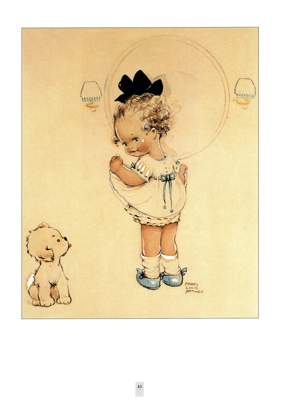 Mabel Lucie Attwell Print: Vintage Children's Nursery Art (1988
