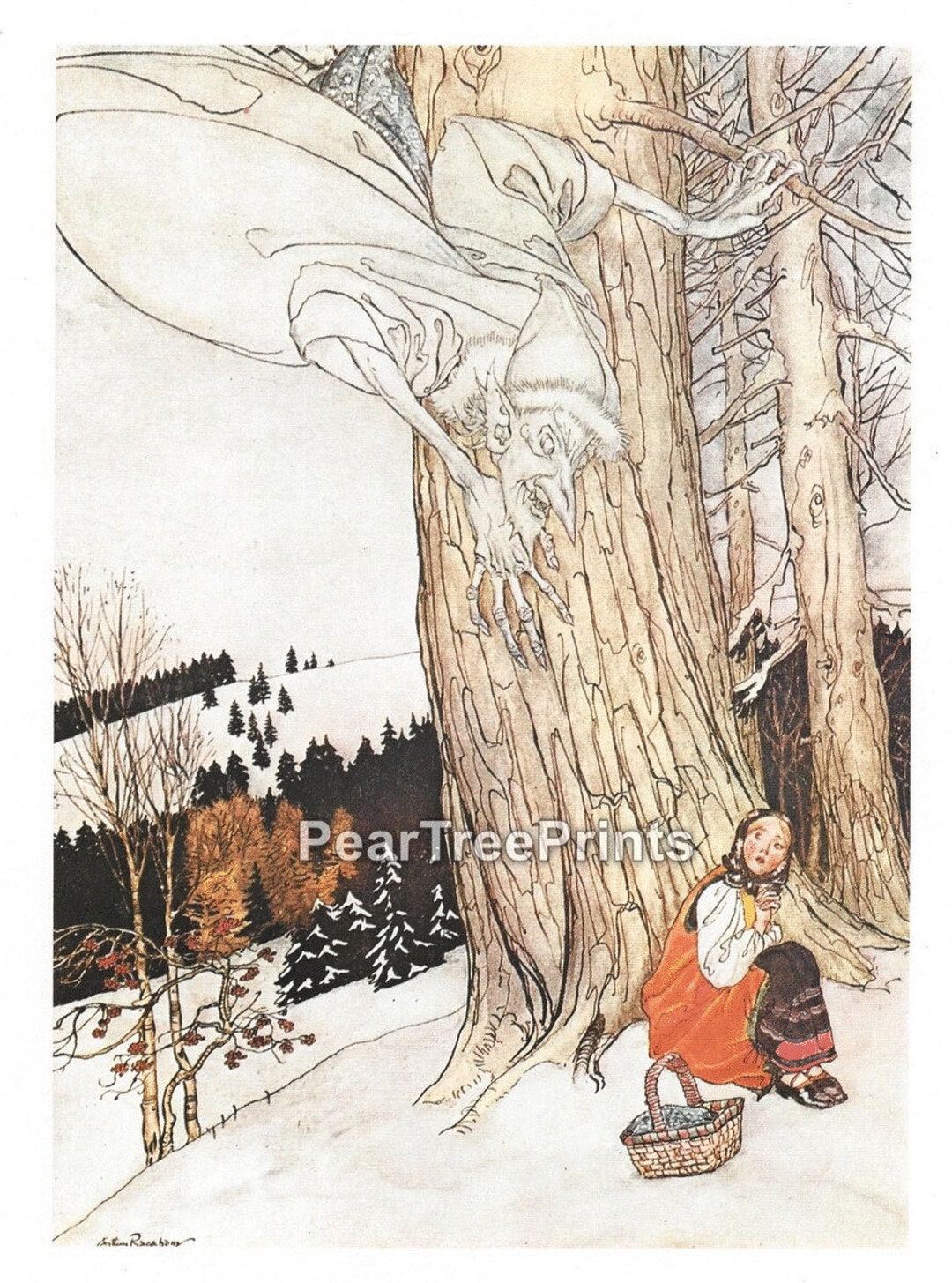 Arthur Rackham Fairy Tale Print: Vintage Fantasy Art Illustration - Etsy UK