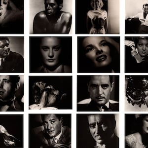 10 Postales HOLLYWOOD SILVER SCREEN Estrellas - Fotografía de glamour de George Hurrell - Postcrossing, Invitaciones, Diarios, Manualidades, Marcapáginas