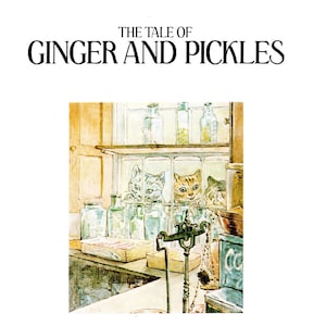 Beatrix Potter &quot;Ginger and Pickles&quot; Vintage Print: Whimsical Nursery Decor