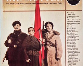 Vintage Theatre Poster – Die Mutter – Theatrical History Wall Art