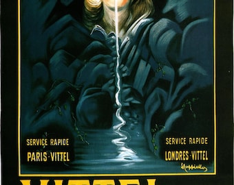 Affiche Leonetto Cappiello Vittel : impression publicitaire Art nouveau française