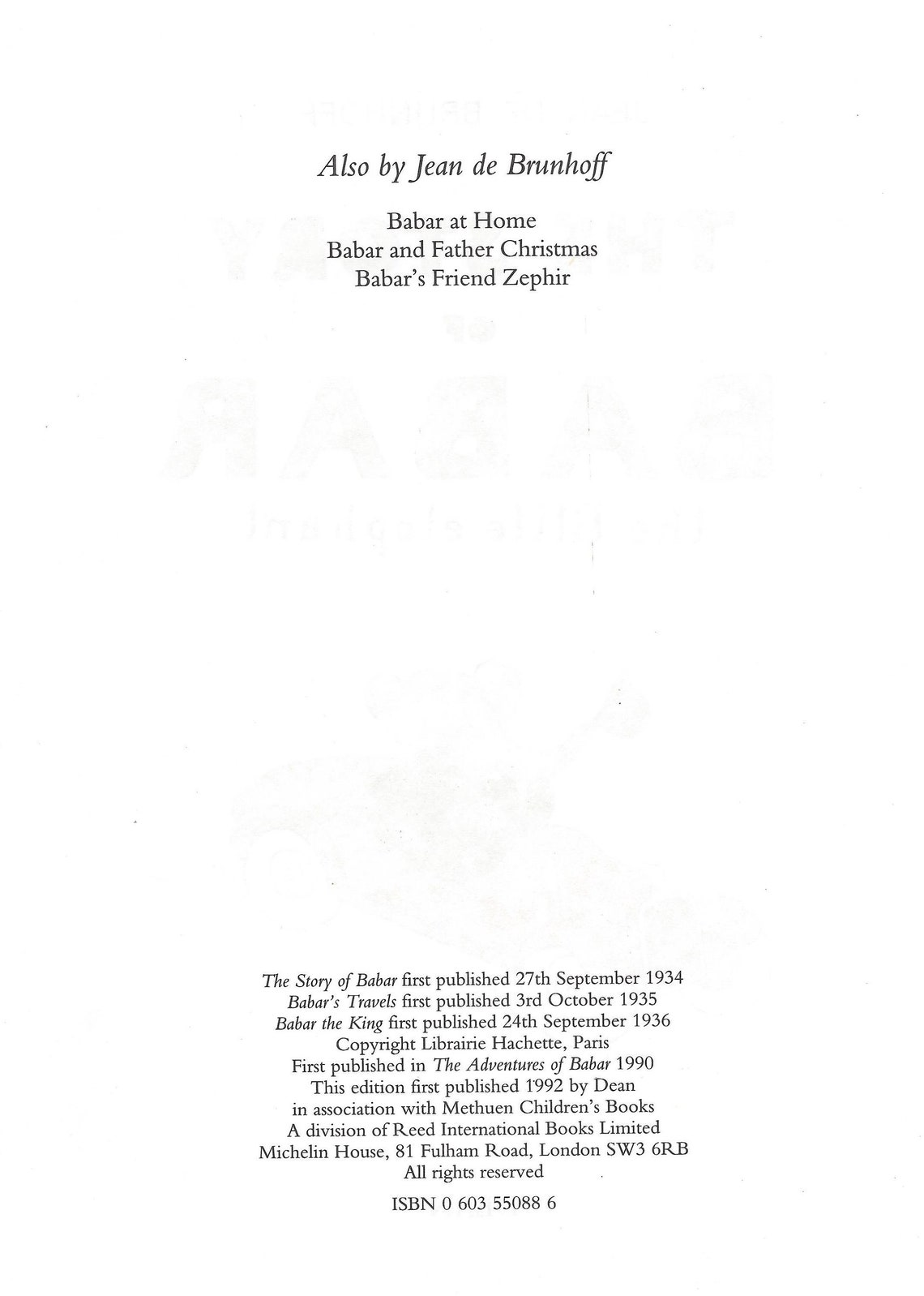 Babar the Elephant Original Vintage Print Baby Shower Etsy Australia