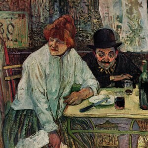 Toulouse-Lautrec A La Mie Print: 1952 Vintage Book Plate