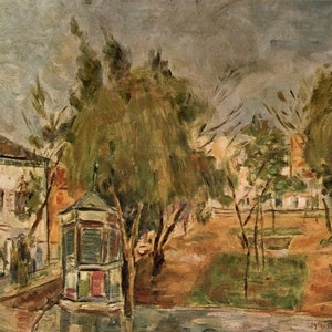 1953 Vintage Photogravure Print: Tel Aviv Landscape by Gliksberg