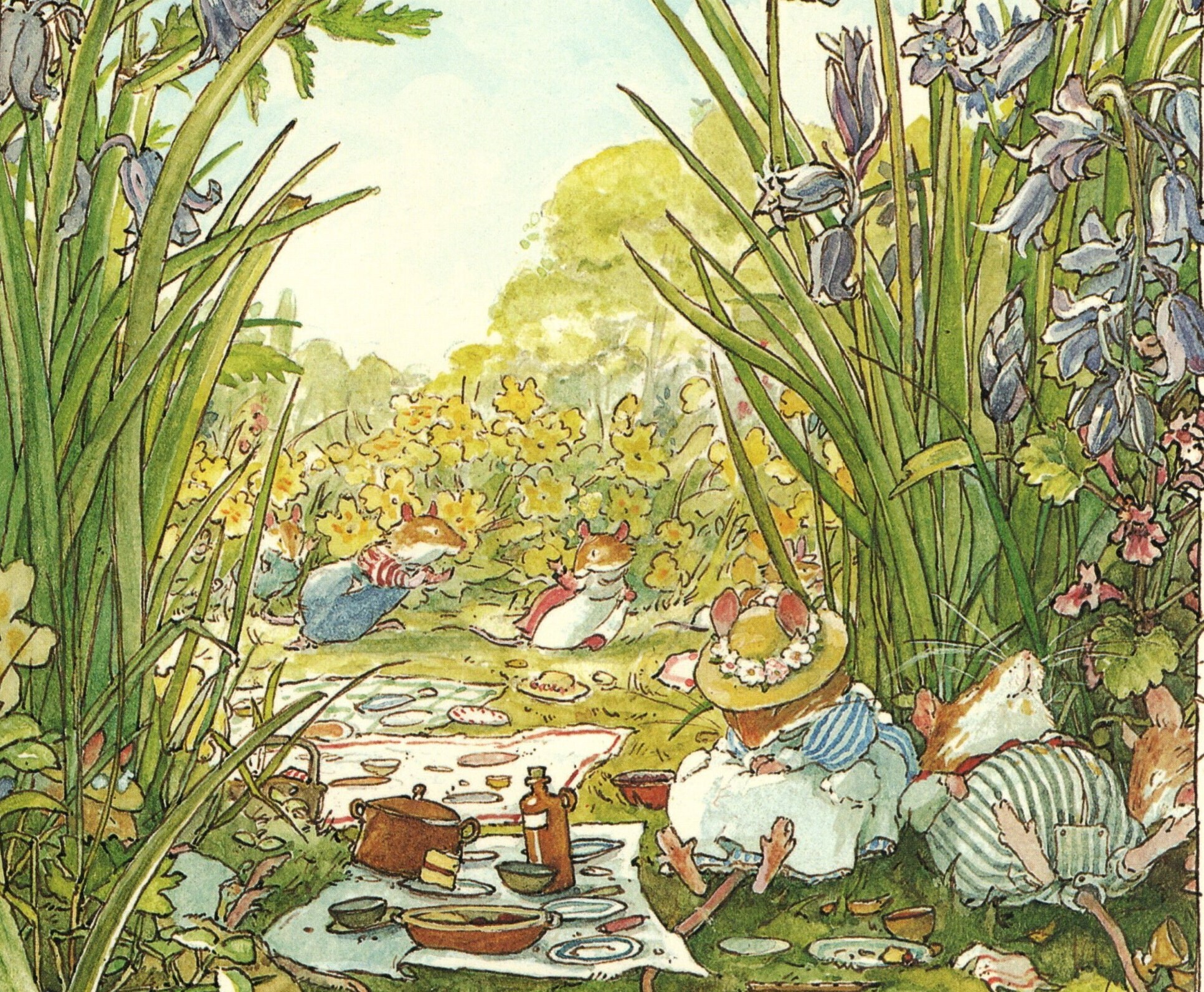 Jill Barklem BRAMBLY HEDGE Original Vintage 2-sided Print