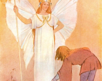 Margaret Tarrant: Jack and the Beanstalk Vintage Art Print
