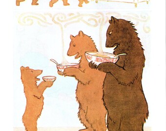 Margaret Tarrant 'Goldilocks' Print: Vintage Nursery Decor