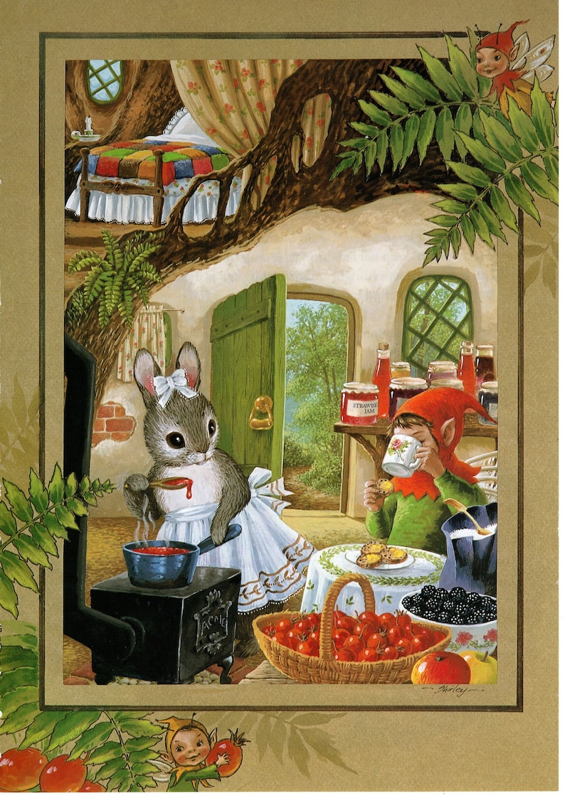 Shirley Rabbit Shirley Barber Vintage Print: the Fairies' Cook, Martha B. Rabbit Story ...