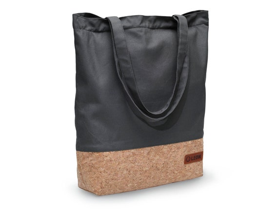 Large LEON Cork Shopping Bag Cloth Bag Shopper Tote Bag 5 Colors