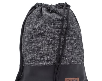 LEON by Bers  Tasche Turnbeutel Rucksack Tagesrucksack Baumwolle  gym bag Breite ca.34 cm Höhe ca.45 cm