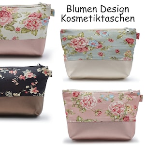 KosmetikTasche Blumen Schminktasche Kulturtasche Makeup