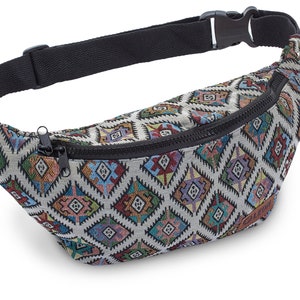 Sac ceinture Leon, sac banane, sac hanche, 100 % coton, sac banane, sac hanche, sac à bandoulière, hippie & cordon