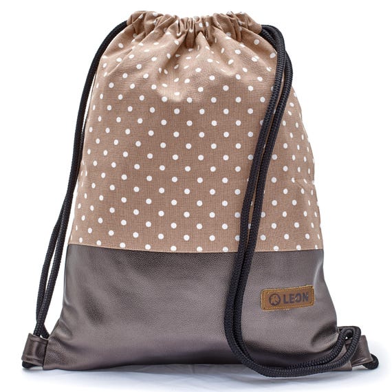 B-STOCK 60% off! LEON bag women's gym bag backpack daypack cotton gym bag