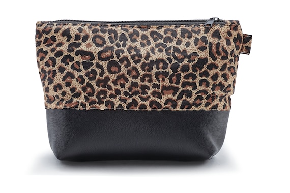 Cosmetic bag with floral design, makeup bag, toiletry bag