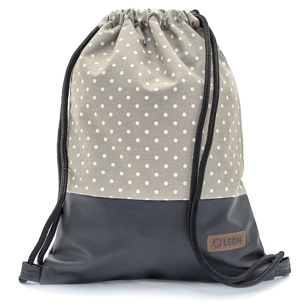 B-STOCK 60% off! LEON bag women's gym bag backpack sports bag cotton gym bag Aktiv Verfügbarkeitsbenachrichtigungen: 0