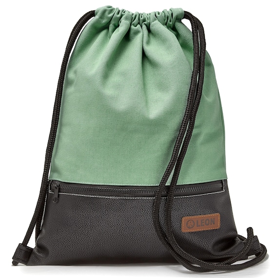 B STOCK 60% off! LEON bag women's gym bag backpack sports bag cotton gym bag design