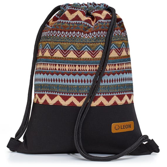 LEON by Bers bag gym bag backpack daypack cotton gym bag BOHOSW