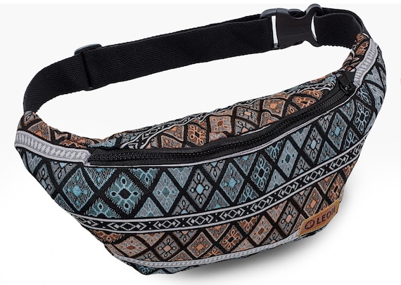 Leon Belt Bag Fanny Pack Hip Bag Shoulder Bag Bumbag Boho Check Design