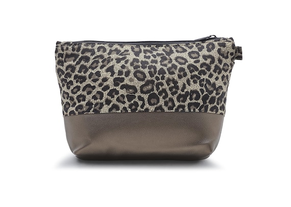 Cosmetic bag with floral design, makeup bag, toiletry bag