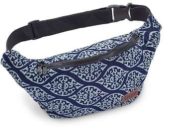 Leon Gürteltasche Bauchtasche Hüfttasche 100% Baumwolle Fanny pack Hip Bag Umhängetasche