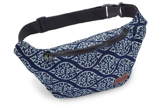 Leon belt bag, bum bag, hip bag, 100% cotton fanny pack, hip bag, shoulder bag