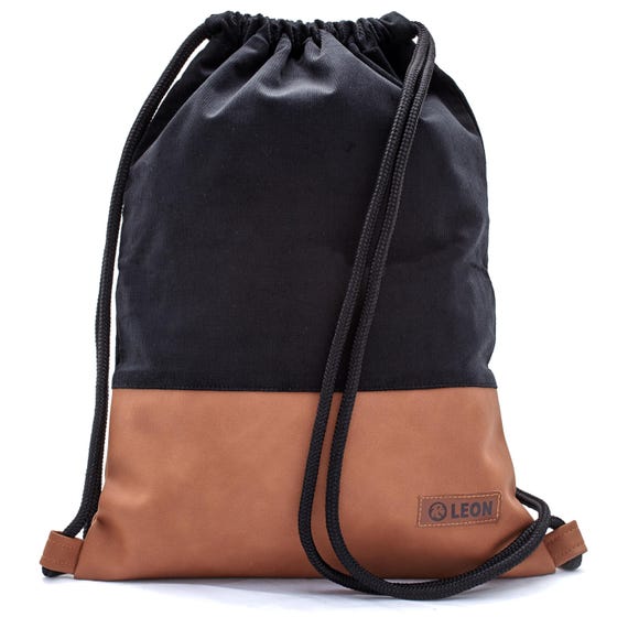 B STOCK 60% off! LEON bag women's gym bag backpack daypack cotton gym bag