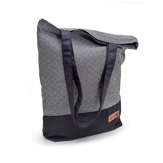 LEON Shopping Bag, Bucket Bag, Fabric Bag, Shopper Tote Bag, Cotton, Inner Pocket, Outer Pocket, 7 Great Designs, Boho, Tribal