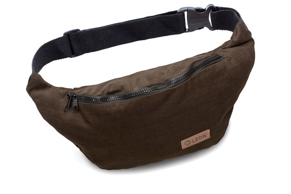 Leon Belt Bag Bum Bag Hip Bag 100% Cotton Fanny pack Hip Bag Shoulder Bag Hippie & Cord